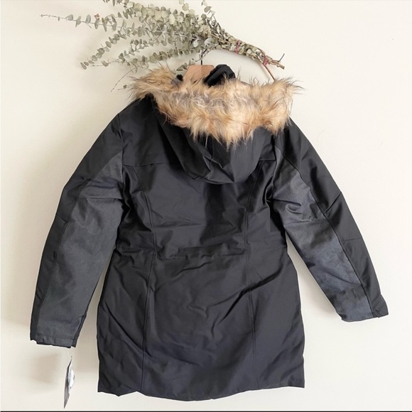 NWT Nordstrom’s RAINFOREST Oxford Nylon Fur Trim Lined Thermoluxe Anorak Coat M - Picture 10 of 15